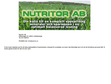 Tablet Screenshot of nutritor.se